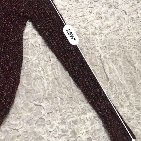 American Rag burgundy sweater long sleeve knit sweater relax fit size S - Picture 7 of 8